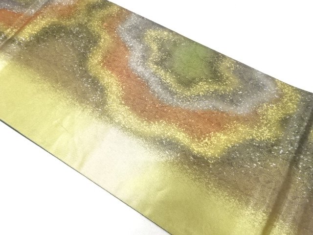 引箔　霞模様　袋帯